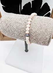 bracelet perles de culture de couleur avec un fermoir en or or 750 millième (18 ct) 7,31g