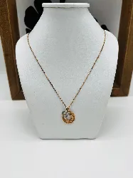 collier swarovski double coeur
