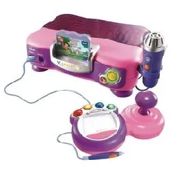 console vtech v.smile edition dora l'exploratrice rose