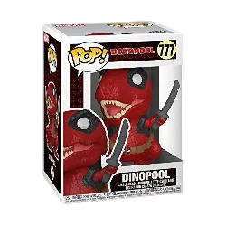 figurine funko! pop - marvel : deadpool n°777 - dinopool (54655)