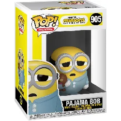 figurine funko! pop - minions ii - sleepy bob / pajama bob - 905