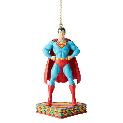 figurine superman suspension - enesco jim shore dc comics superman silver age ornament 6005071