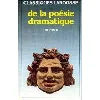 livre discours de la poesie dramatique