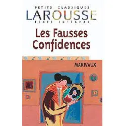 livre les fausses confidences - comédie