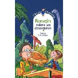 livre romain adore les dinosaures