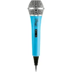 micro ik multimedia irig voice microphone bleu pour ios - micro de poche pour ipod, iphone et ipad
