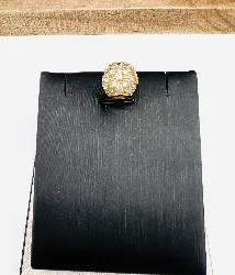 pendentif boule pavé des oxydes or 750 millième (18 ct) 4,45g