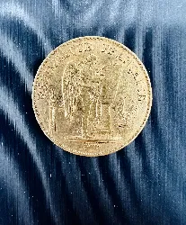 pièce d'or 20 francs génie 1877 or 900/1000 6,44g