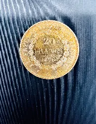 pièce d'or 20 francs or génie 1876 or 900/1000 6,43g