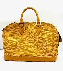 sac à main louis vuitton alma cuir epi couleur jaune
