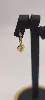 23008810 boucles d'oreilles créoles plaqué or motif coeur pendant