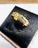 bague aliiance or avec motifs limés or 750 millième (18 ct) 3,56g