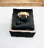 bague aliiance or avec motifs limés or 750 millième (18 ct) 3,56g