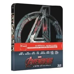 blu-ray avengers l'ere d'ultron - blu ray 3d + blu ray : steelbook édition spéciale