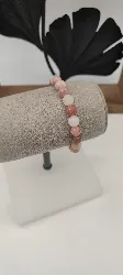 brpi bracelet élastiqué boules pierre de soleil environ 7mm