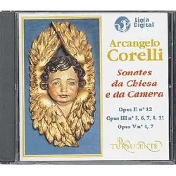 cd arcangelo corelli - sonates da chiesa & da camera (op. 2 nº 12 / op. 3 nº 5, 6, 7, 8 & 11 / op. 5 nº 4 & 7) (1995)
