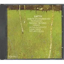 cd béla bartók - sonata for unaccompanied violin / two rhapsodies / romanian folk dances / contrasts (1990)