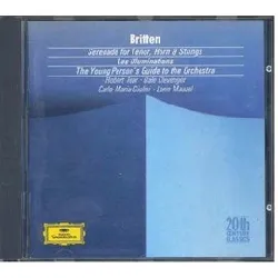 cd benjamin britten - serenade for tenor, horn & strings - les illuminations - the young person's guide to the orchestra (1988)