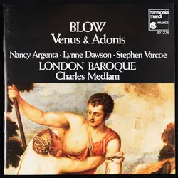 cd blow, nancy argenta, lynne dawson, stephen varcoe, london baroque, charles medlam - venus & adonis (1988)