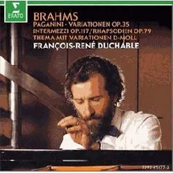 cd brahms - variations sur un thème de paganini / variations op. 19 / rhapsodies op. 79 ..