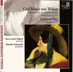 cd carl maria von weber / ferdinand ries - pierre - andré taillard, edoardo torbianelli - grand duo concertant op. 48 - variations