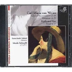 cd carl maria von weber - grand duo concertant op. 48 - variations op. 33 - sonate op. 29 (2003)