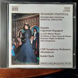 cd csr symphony orchestra (bratislava), keith clark - spanish festival (1988)