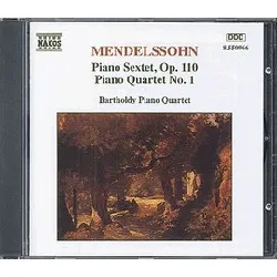 cd felix mendelssohn - bartholdy - piano sextet, op. 110 / piano quartet no. 1 (1994)