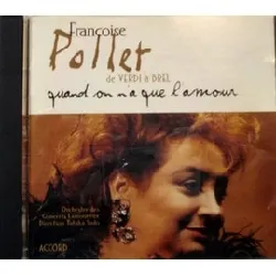 cd françoise pollet - quand on n'a que l'amour (1994)
