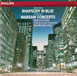 cd gershwin - addinsell - misha dichter - philharmonia orchestra - neville marriner - rhapsody in blue - warsaw concerto (1985)