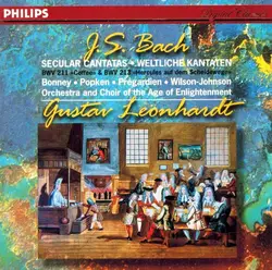 cd j.s. bach -  - bonney, popken, prégardien, wilson - johnson, orchestra and choir of the age of enlightenment, gustav leonhardt 