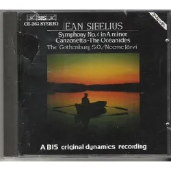 cd jean sibelius - symphony no. 4 in a minor / canzonetta - the oceanides