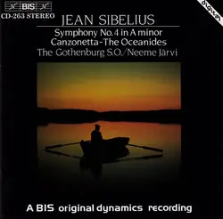 cd jean sibelius, the gothenburg s.o. / neeme järvi - symphony no. 4 in a minor / canzonetta / the oceanides (1984)