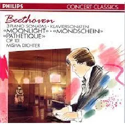 cd ludwig van beethoven - 3 piano sonatas 'mondschein', 'pathetique', op. 101