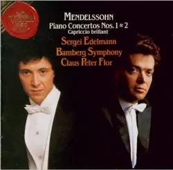 cd mendelssohn, sergei edelmann, bamberg symphony, claus peter flor - piano concertos nos.1 and 2 / capriccio brillant (1989)