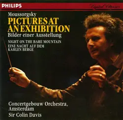 cd moussorgsky / concertgebouw orchestra, amsterdam, sir colin davis - pictures at an exhibition / night on the bare mountain (198