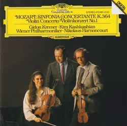 cd mozart – gidon kremer · kim kashkashian · wiener philharmoniker · nikolaus harnoncourt - sinfonia concertante k. 364 - violin c