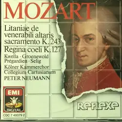 cd mozart, peter neumann - litaniae de venerabili altaris sacramento k.243 - regina coeli k.127 (1989)