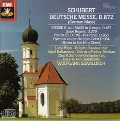 cd schubert - lucia popp - adolf dallapozza - dietrich fischer - dieskau - chor & sinfonie - orchester des bayerischen rundfunks -