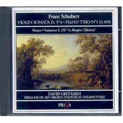 cd schubert : sonates violon/piano d 574, piano trio d898