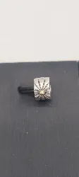 charm pandora stopper rayure point dore argent 800 millième (19 ct) *