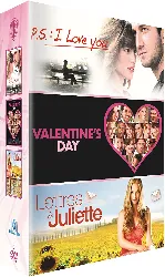 dvd p.s. : i love you + valentine's day + lettres à juliette - pack