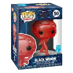 figurine funko! pop - infinity saga n°50 - black widow (red) art serie