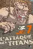 livre l'attaque des titans tome 7 - tankobon - edition colossale