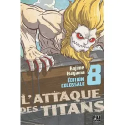 livre l'attaque des titans tome 8 - tankobon - edition colossale