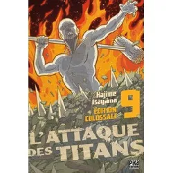 livre l'attaque des titans tome 9 - tankobon - edition colossale