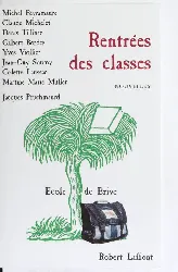 livre rentrées des classes