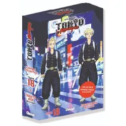 livre tokyo revengers tome 18 - tankobon - coffret avec 1 character book et 2 marque - pages - edition collector