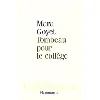 livre tombeau pour le collège