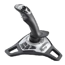 logitech freedom 2.4 cordless joystick - joystick - 10 boutons - sans fil - noir, argent - pour pc